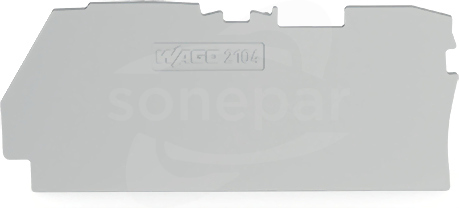 2104-1291 1mm szary Ścianka końcowa