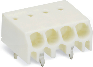 744-307 biały Złączka do płytki drukowanej