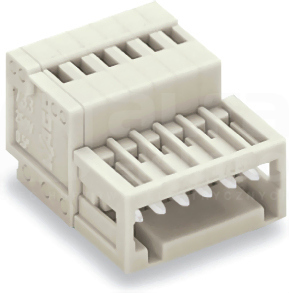 733-204 jasnoszary Wtyk 1-przewodowy
