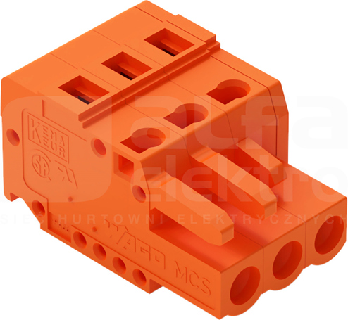 231-303/026-000 WTYK SPRĘŻYNOWY 3-tor 5,08mm