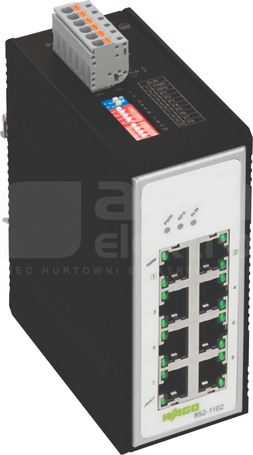 8 portów 1000 Base-T Switch przemysłowy