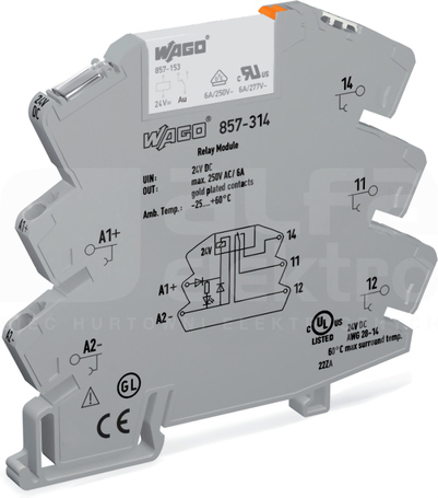 857-314 24VDC 1P Przekaźnik przełączający