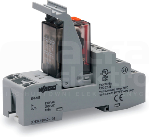 858-508 230VAC PRZEKAŹNIK 4P