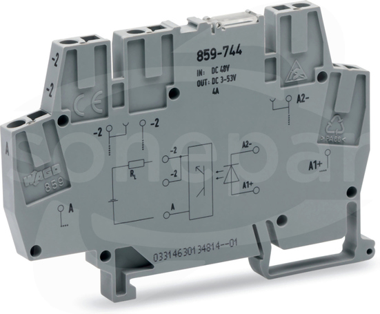 859-744 12-48VDC 4A 6mm Złączka z optoseparatorem