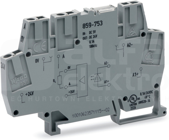 859-753 5VDC/24VDC/0,1A/100kHz OPTOSEPARATOR