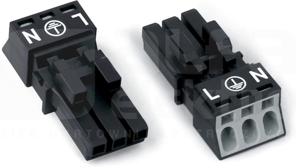890-203 czarny WIELOWTYK GNIAZDO 3-TOR.