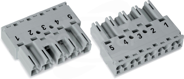 770-255 4mm2 szary Wtyk 5-torowy