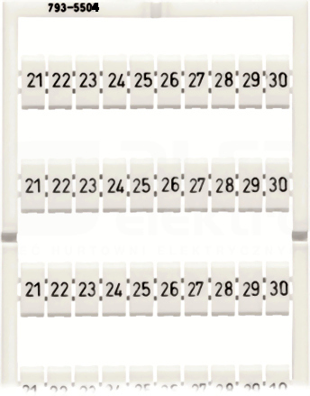 793-5504 (21-30)x10 MATA Z OZNACZNIKAMI WMB