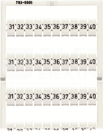 793-5505 (31-40)x10 MATA Z OZNACZNIKAMI WMB