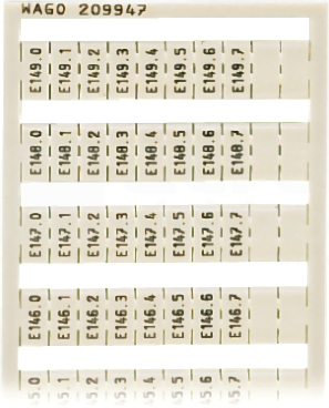 209-947 Ramka z oznacznikami