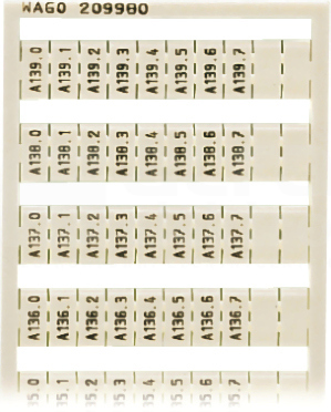 209-980 Ramka z oznacznikami