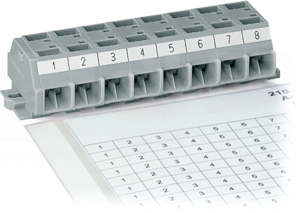 210-333/1200-103 6mm 1-12 Karta oznacznikowa