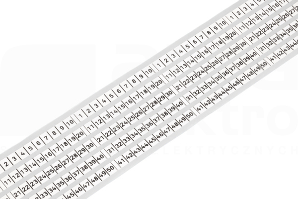 210-833 6mm bez nadruku biały Samoprzylepny pasek oznacznikowy