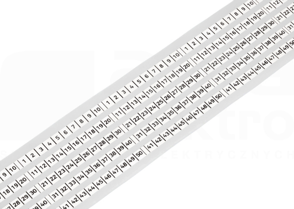 210-834 5mm bez nadruku biały Samoprzylepny pasek oznacznikowy
