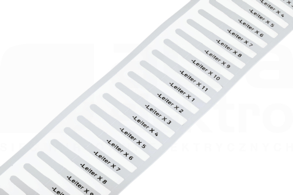 211-821 23x4 (rol/2500szt) Tabliczka do tulejek