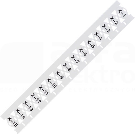 211-835 25x20mm (rol/500szt) Oznacznik na opaskę zaciskową