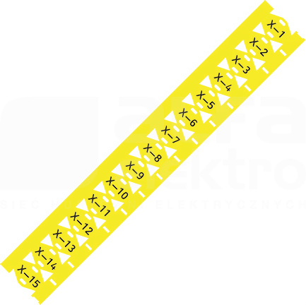 211-835/000-002  25x11m żółty Oznacznik na opaski zaciskowe kabla