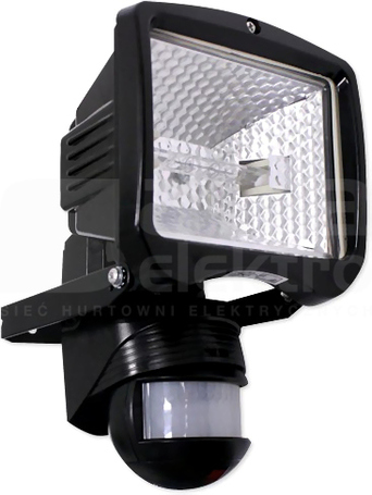 FLC-150-200 czarny Reflektor halogenowy