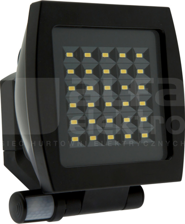 FL3N-LED-130 czarny Reflektor LED z czuj.ruchu