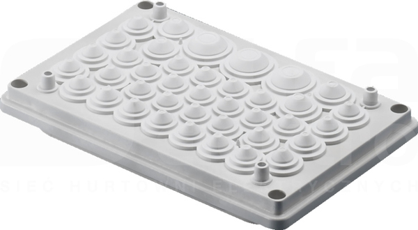 SV 250x160 RAL7032 IP55 Płyta kablowa kołnierzowa
