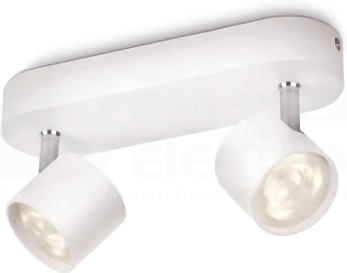 STAR 2x3W biały Oprawa LED ścienno-sufitowa