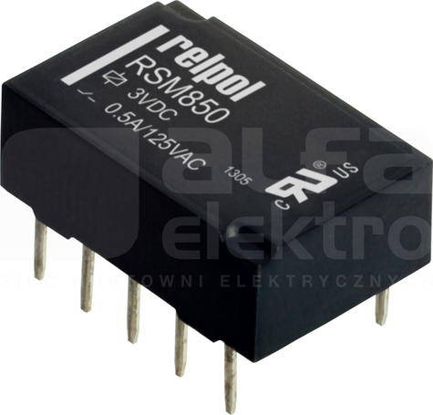 RSM850-6112-8M-1024 2P 24VDC IP64 Przekaźnik subminiaturowy