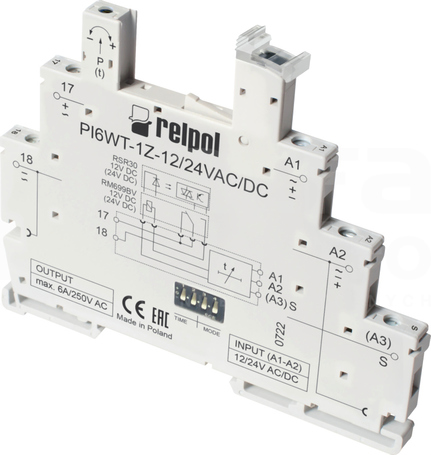 PIR6WT-1Z-24VAC/DC-O 1Z 24VAC/DC IP20 Przekaźnik czasowy