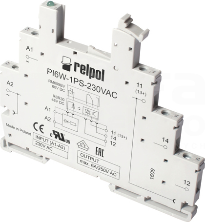 PI6W-1PS-12/24VDC 1P 12/24VDC IP20 Gniazdo przekaźnika