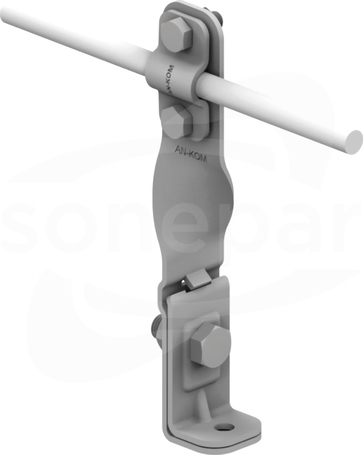 AN-08B/OG/ H=14,5cm Z-śruba Uchwyt na krawędź skręcony