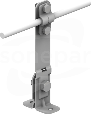 AN-10A/OG/ H=14,5cm Z-śruba Uchwyt na felc prosty