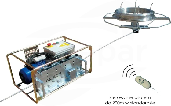 PRE05 Prostowarka elektr.do drutu i bedn.-rozwijak poz.