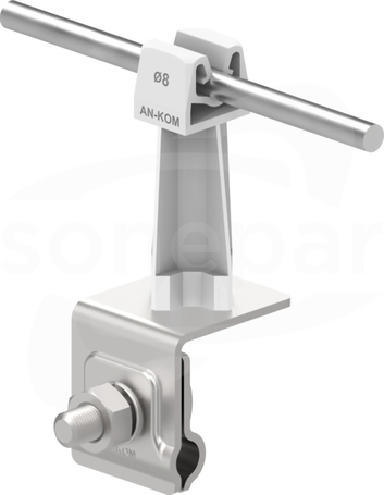 AN-06H/OH/S Z-zatrzask H=7cm szary Uchwyt na felc uniwersalny
