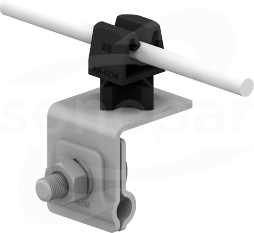 AN-06HN/OG/C Z-zatrzask H=3,5cm czarny Uchwyt na felc uniwersalny