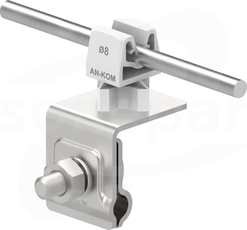 AN-06HN/OH/S Z-zatrzask H=3,5cm szary Uchwyt na felc uniwersalny