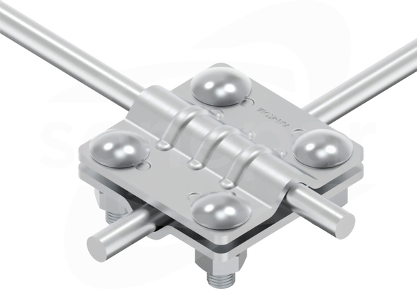 AN-04/ALS/ 4-śrubowe M8x25 B=30mm Złącze krzyżowe