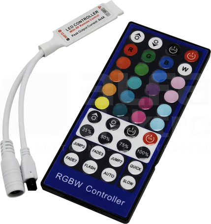 Sterownik LED RGBW IR 12V 8A 96W z pilot. 40 przyc Sterownik LED