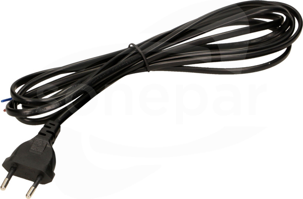 OR-AE-13286/B/1,9M czarny Przewód przyłączeniowy wtyczka płaska