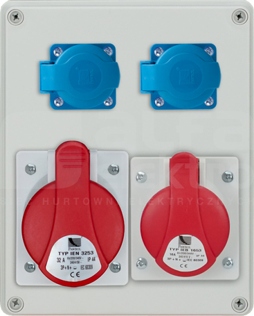 R-BOX 240 32A/5P 16A/5P 2xGS Rozdzielnica z tworzywa