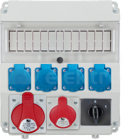 R-BOX LUX 320 32A/5P 16A/5P 4xGS Rozdzielnica z tworzywa