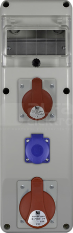 R-BOX SLIM 6S 32A/5P 16A/5P 1xGS Rozdzielnica z tworzywa