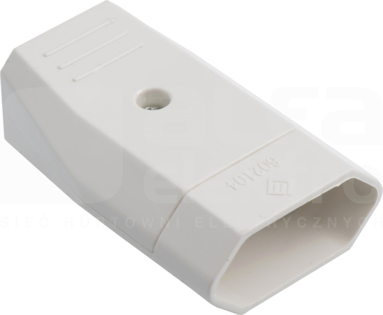 Gniazdo 10A 250V biały płaskie