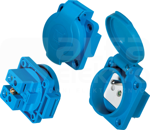 Gniazdo GZ-16 2P+Z IP54 wtyczkowe z uziemieniem