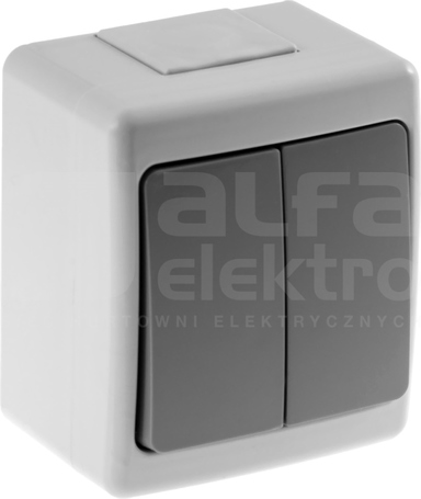 BETA 1x szary IP44 Łącznik świecznikowy