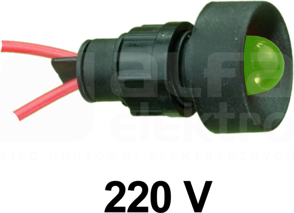 KLP-10/Z zielony 230V Lampka LED