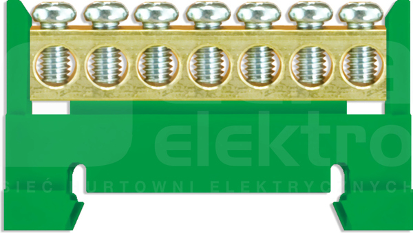 LZ 7/Z zielony 7x16mm2 Listwa zaciskowa niska