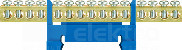 LZ 15/N niebieski 15x16mm2 Listwa zaciskowa niska