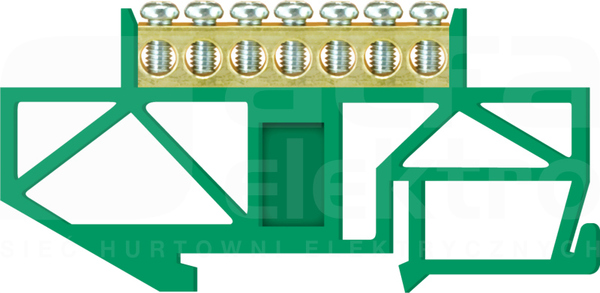 LZ 7/Z zielony 7x16mm2 Listwa zaciskowa wysoka