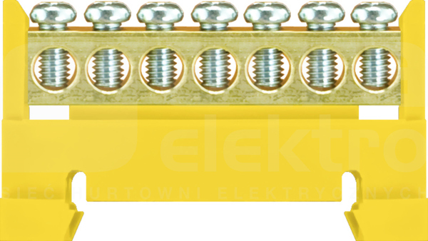 LZ 7/Ż żółty 7x16mm2 Listwa zaciskowa niska