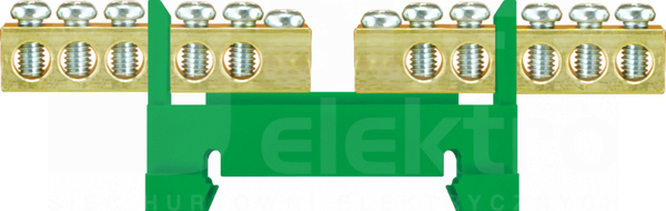 LZ10 2x5/Z zielony 2x5x16mm2 Listwa zaciskowa dzielona