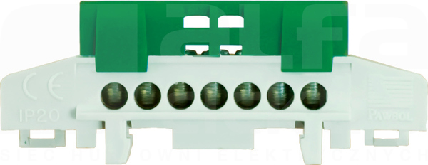 LZ 7/N zielony 7x16mm2 Listwa zaciskowa